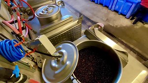 Placing Plates in the Modified TransStore tanks for Submerged Cap Fermentation (Google it) #caduceuscellars “Conditions” SirMixalot mix #puscifer