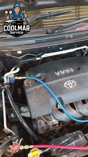 Mantenimiento full a la Toyota Runx, cambio de electroválvula y válvula de expansión, cambio de aceite al compresor, limpieza completa del sistema (Condensador, cañerías y evaporador). Prueba de fuga, vacío y carga de refrigerante. Quedó enfriando a menos de 9°C. ❄️❄️👍🏻