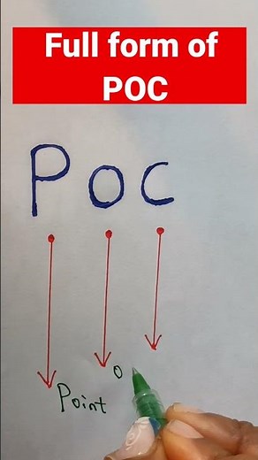 Full form of POC.#fullform #shorts #poc