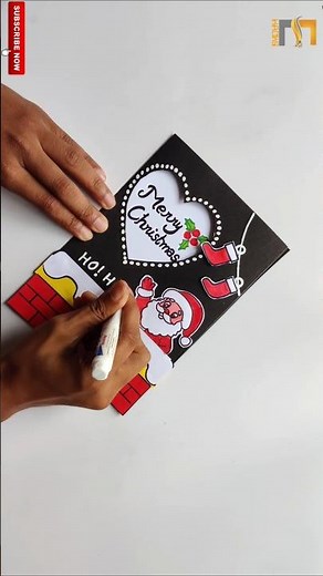 Christmas greeting card making 2025 / Christmas card ideas handmade #christmascard2025 #shorts