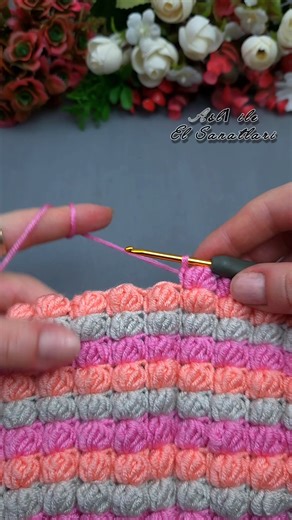 Popcorn stitch blanket 🩷💗💕 | Aslı ile El Sanatları