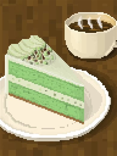 ABC PIXEL CAKE ‘P’ (16/26) | Pistachio Cake #digitalart #ABCSeries #pixelart #pixels #pixel #pixelarts