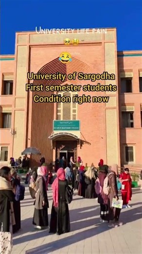 First semester students condition right now#university of Sargodha