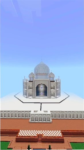 Taj Mahal 😯 build in minecraft 😍 #youtubeshorts #minecraft
