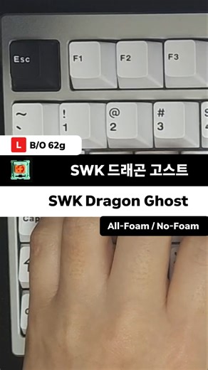 SWK Dragon Ghost | Foam vs NoFoam Keyboard Sound. Which is Better? #keyboard #keyboardswitches