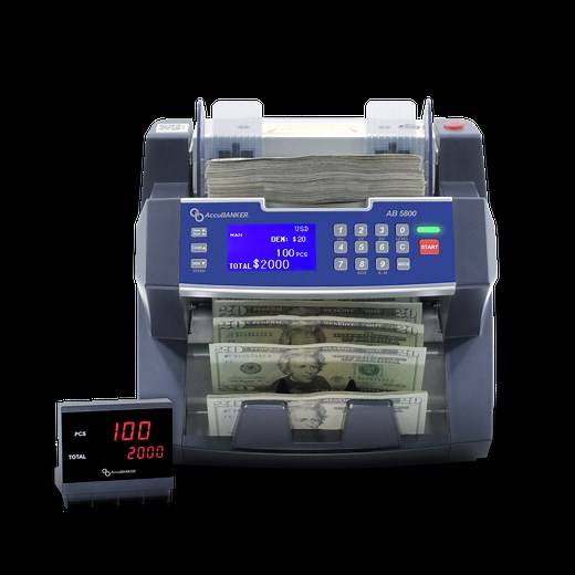 AB5800 Bank Grade Multi-currency Bill Counter - AccuBANKER