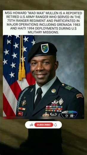 Army Ranger. Grenada. Haiti. A life of service. 🇺🇸#HowardMullen #ArmyRanger #BoostYourMind