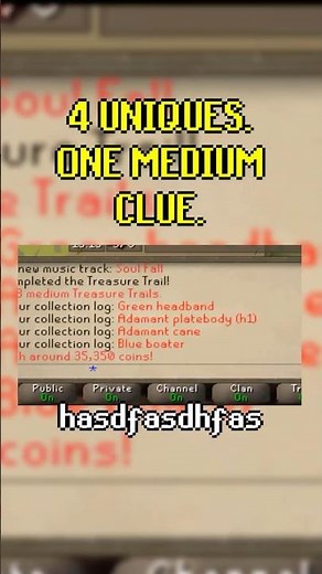 I got 4 unique items from a single medium clue scroll 💀