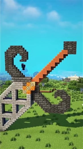 Nether portal in sword design minecraft building #minecraft #viral #subscribe