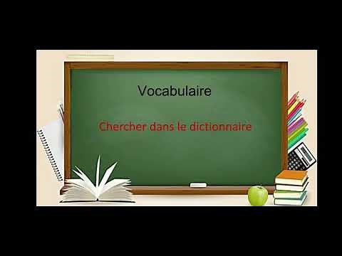 Chercher dans le dictionnaire