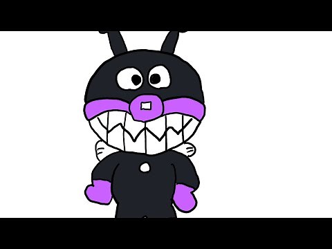 バイキンマンをお絵かき♪イラストアニメアンパンマン幼児も楽しいお絵かき遊び動画