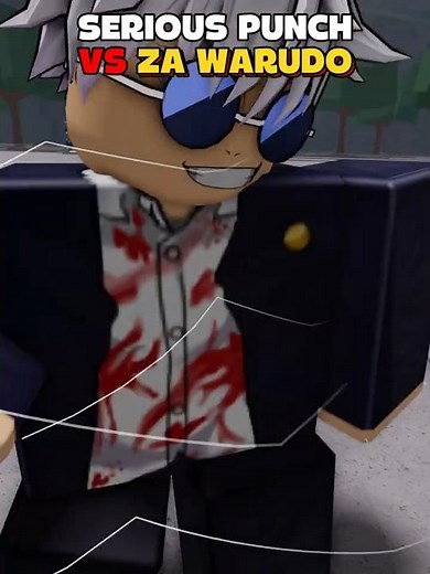 Serious punch vs Za warudo #roblox #thestrongestbattlegrounds
