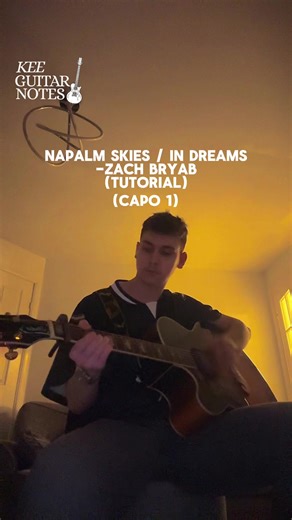 Napalm Skies - Guitar Tutorial by Zach Bryan