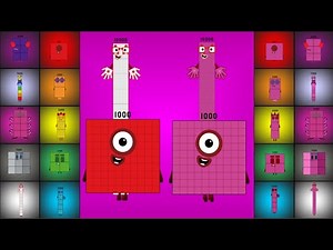 The BIGGEST Jolly Numberblocks Band (1000-10000) Normal vs. PinkGirl Challenge EVER!