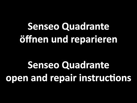 Philips Senseo Quadrante open and repair instructions (öffnen und reparieren)