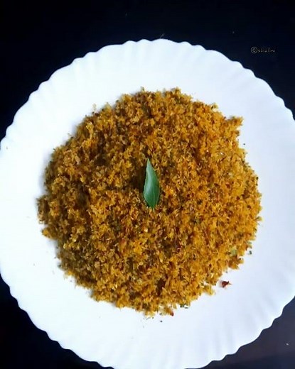 How to make Dried Coconut 🥥 Chutney Powder - Onakobbari Chutney Pudi
