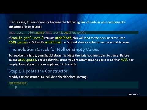 How to Resolve SyntaxError: Unexpected token u in JSON at position 0 in Angular Testing