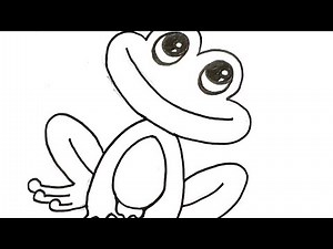 Super Cute & Easy Frog Drawing – Step-by-Step Tutorial!”
