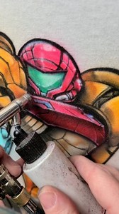 130K views · 2.5K reactions | Graffiti style #Samus from Metroid! #retrogaming #art | Dale the Airbrush Guy | Facebook