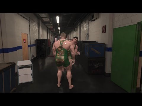 W2K19💪Testicular Claw💪Muscke Wrestling