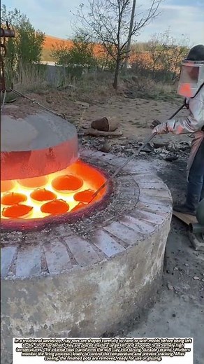 Clay Pot Production and High-Temperature Kiln Firing Process
