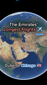 The Emirates' Longest flights 9/10 | Flight and routes Every day