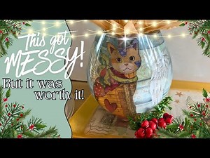 Stunning PAPER in Resin Christmas Tray Set with @LETSRESIN