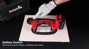 Tile Vibration Tool 220mm Suction Cup 441lbs/200kg Adsorption Handheld Tile Installation Leveling Machine Tile Vibrator Tool for Tiling Leveling Laying Max.20000r/Min 9 Speeds