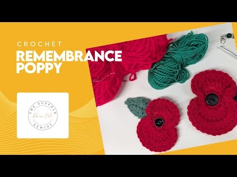 Crochet Remembrance Poppy Tutorial