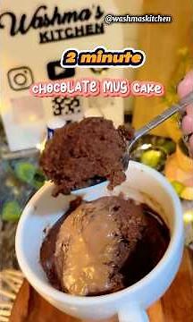 2-Minute Chocolate Mug Cake – Quick & Easy Microwave Recipe #mugcakerecipe #2minrecipe #mugcake