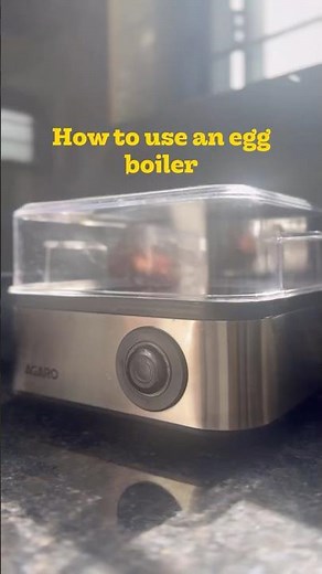 How to use an egg boiler #egg #cooking #electriceggboiler