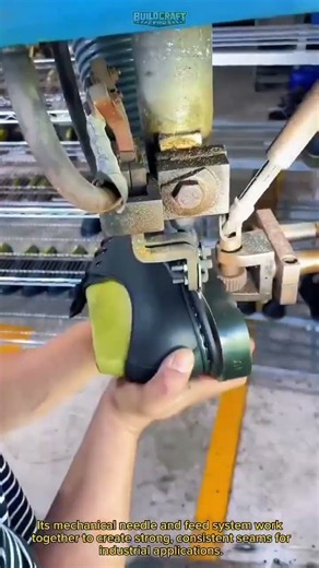 Heavy-Duty Industrial Sewing Machine in Action Today! #Sewing #Tools #Construction | See This Work!
