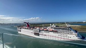 12K views · 720 reactions | Carnival Elation sailing away from the Port Canaveral. Video by Ricky Mercer. | Carnival Cruise Line Miami Blog | Facebook