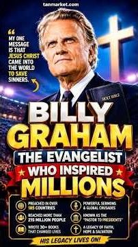 Billy Graham's Incredible ✝️ #BillyGraham #Christianity #JesusChrist #Gospel