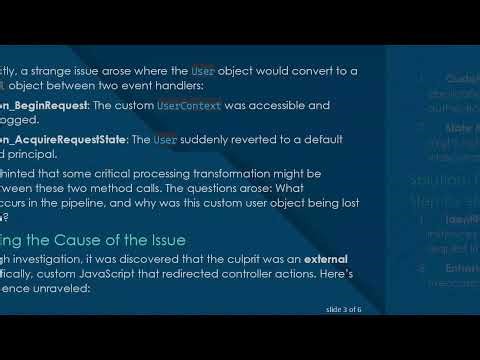Resolving the Issue of HTTPContext.User Loss During ASP.NET MVC Upgrade