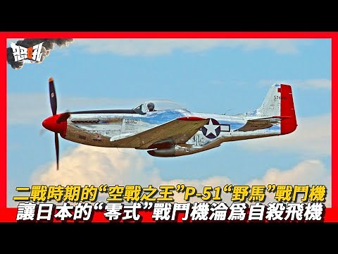 【P-51】二戰時期的“空戰之王”P-51“野馬”戰鬥機，讓日本的“零式”戰鬥機淪爲自殺飛機|太平洋戰場上縱橫馳騁，大殺四方的P-51“野馬”戰鬥機，不僅痛扁“零式”，還能與噴氣式戰鬥機一戰