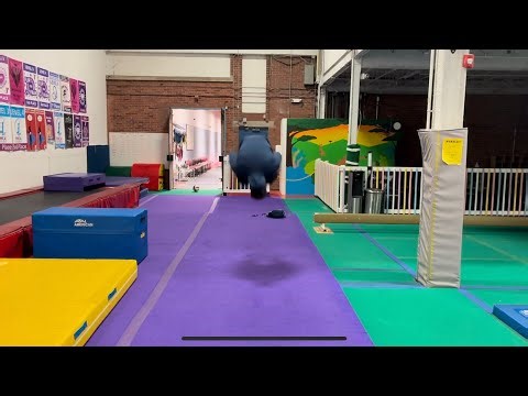 Landing my first front flips! Comp plus warm up