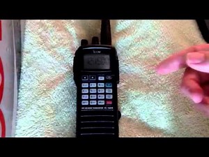 Icom IC-A24 switching between manual and memory