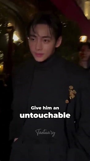 Taehyung's Powerful Aura! 🖤 #celine #paris #v #shortsfeed