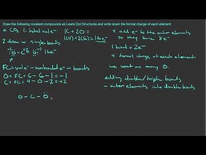 How to draw Lewis Dot Structures of Covalent Compounds using Formal Charges