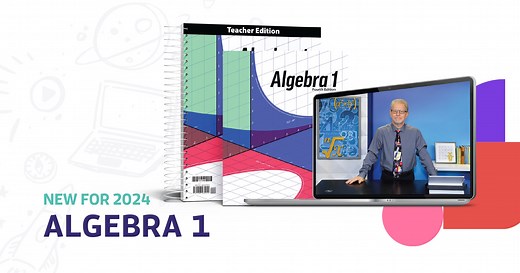 22 reactions | New in 2024! Algebra 1 equips your child to use algebraic models to solve problems accurately and biblically in today’s world. Your child will write algebraic expressions, use linear equations, and describe quantitative relationships. This course presents God’s creative design as the foundation for reasoning, modeling, and ethics in mathematics. The video course will be available by July 1, 2024. #BJUPressHomeschool | BJU Press Homeschool | Facebook