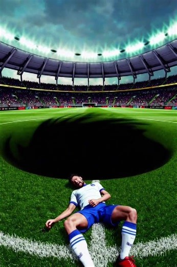 Fake Injured Soccer Player fakes too hard