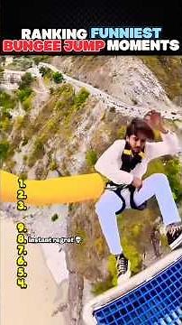 Ranking Funniest Bungee Jumping Moments 😂