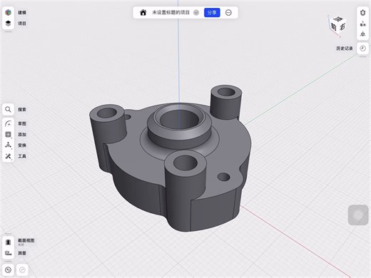 sharp 3D练习：机械零件4