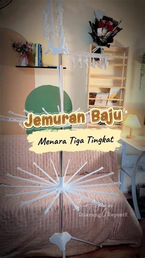 Three-tier tower model baby clothes drying rack