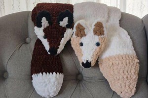 Fox Scarf Crochet Pattern Graphic Download for Cozy Accessories