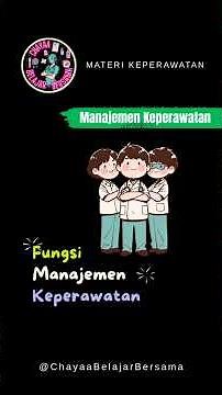 5 Fungsi Manajemen #ringkasanmaterikeperawatan #rangkumanmateriperawat
