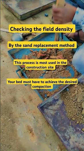 Testing of field density by ,Sand replacement method | how to do compaction test on field | #civil