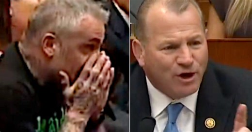Officer Beaten In Capitol Riot Coughs Obscene Message To GOP Rep During Hearing
