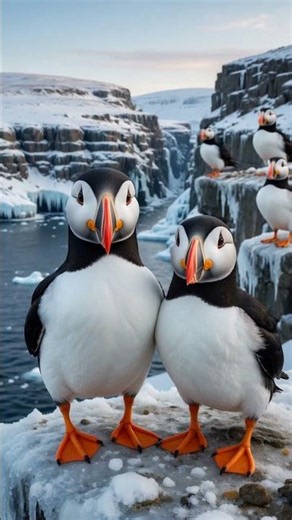 Say Hi to Lunda, the Baby Puffin! 🐾 #AnimalHelloWorld
